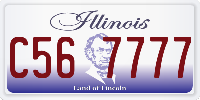 IL license plate C567777