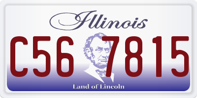IL license plate C567815