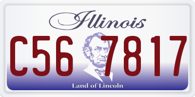 IL license plate C567817