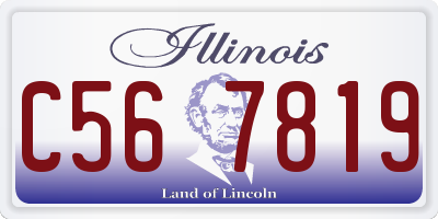 IL license plate C567819