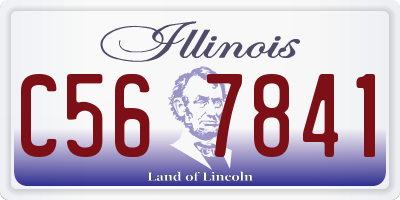 IL license plate C567841