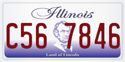 IL license plate C567846