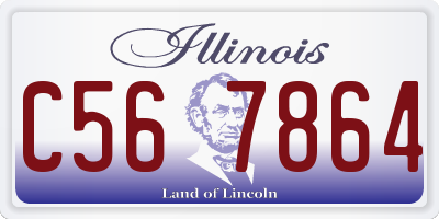 IL license plate C567864
