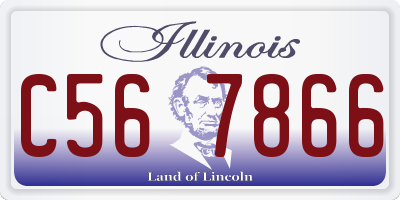 IL license plate C567866