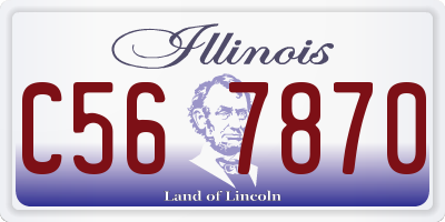 IL license plate C567870