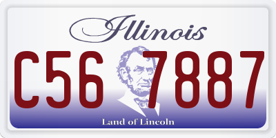 IL license plate C567887