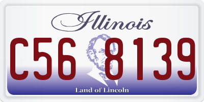 IL license plate C568139