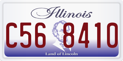 IL license plate C568410