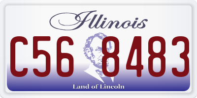 IL license plate C568483