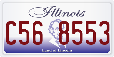 IL license plate C568553