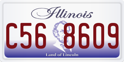 IL license plate C568609