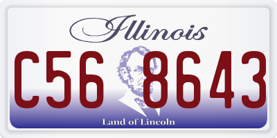 IL license plate C568643