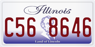 IL license plate C568646