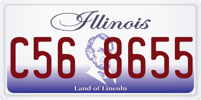 IL license plate C568655