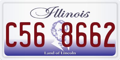IL license plate C568662