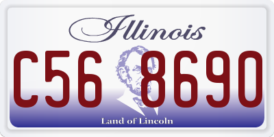 IL license plate C568690
