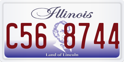IL license plate C568744