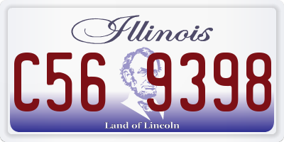 IL license plate C569398