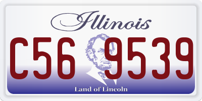 IL license plate C569539