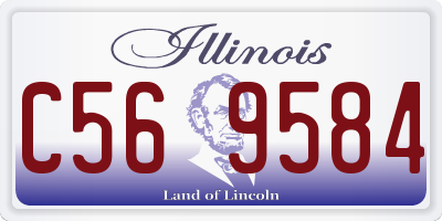 IL license plate C569584