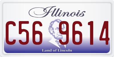 IL license plate C569614