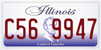 IL license plate C569947