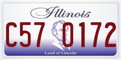 IL license plate C570172