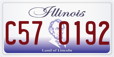 IL license plate C570192