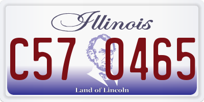 IL license plate C570465
