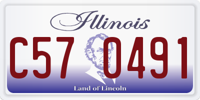 IL license plate C570491
