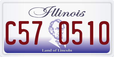 IL license plate C570510