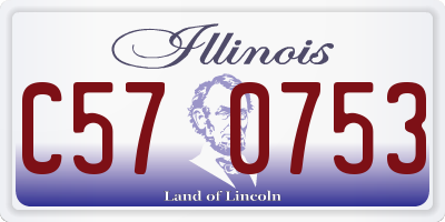 IL license plate C570753
