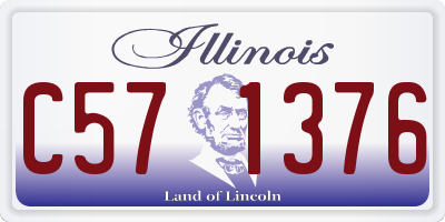 IL license plate C571376