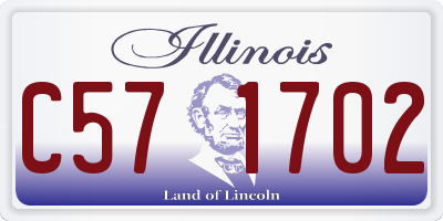 IL license plate C571702