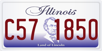 IL license plate C571850
