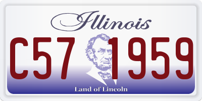 IL license plate C571959