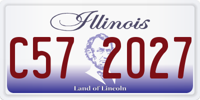 IL license plate C572027