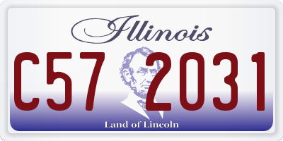 IL license plate C572031