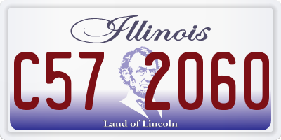 IL license plate C572060