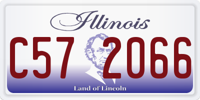 IL license plate C572066