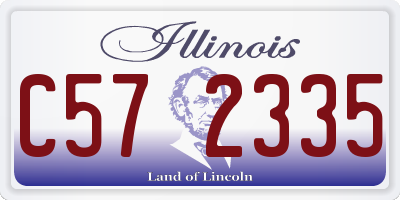 IL license plate C572335