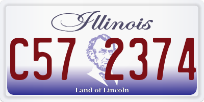 IL license plate C572374