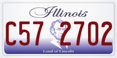 IL license plate C572702