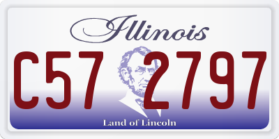 IL license plate C572797