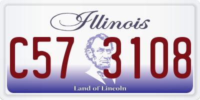 IL license plate C573108