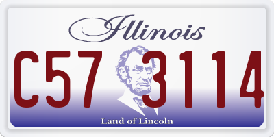 IL license plate C573114