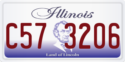 IL license plate C573206