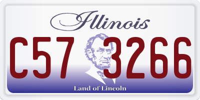 IL license plate C573266
