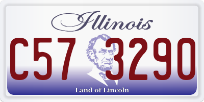 IL license plate C573290