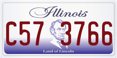 IL license plate C573766